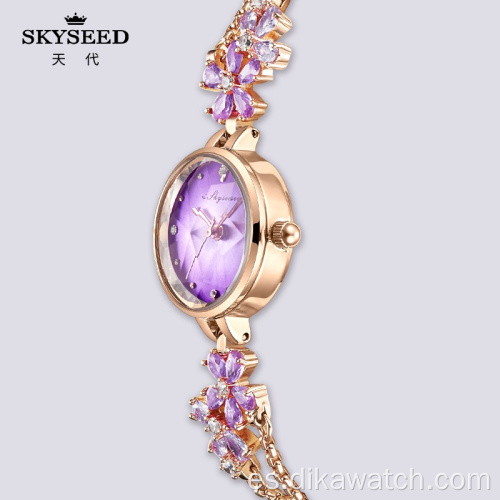 Reloj de cadena SKYSEED reloj de cuarzo de marca para mujer